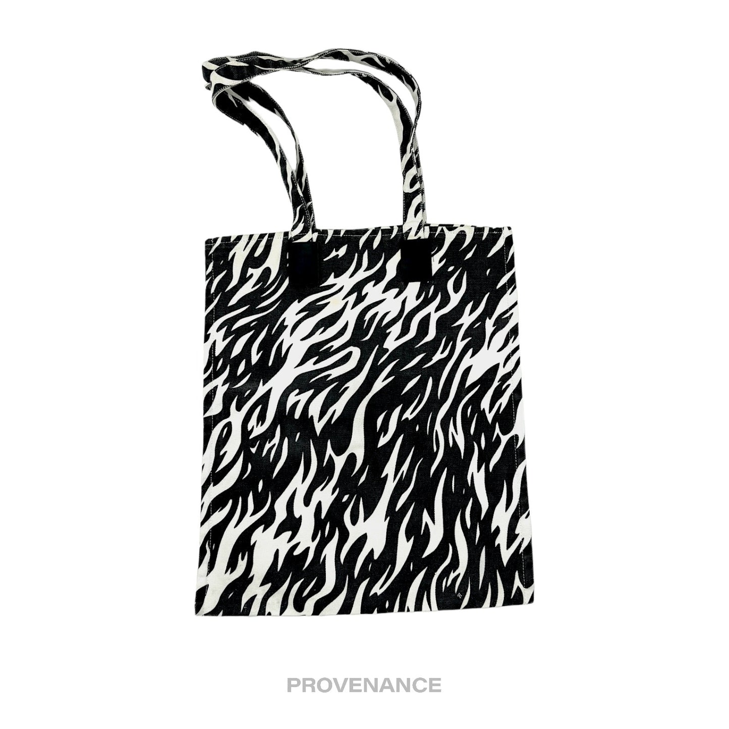 🔴 Gucci Garden FUOCO Zebra Cotton Tote Bag - Black/White