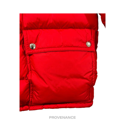 🔴 Moncler Brel Down Puffer Bomber Jacket Coat - Red 3 L