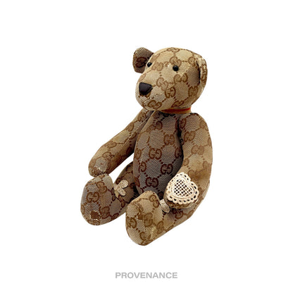 🔴 Gucci Teddy Bear - GG Canvas Tan Patchwork