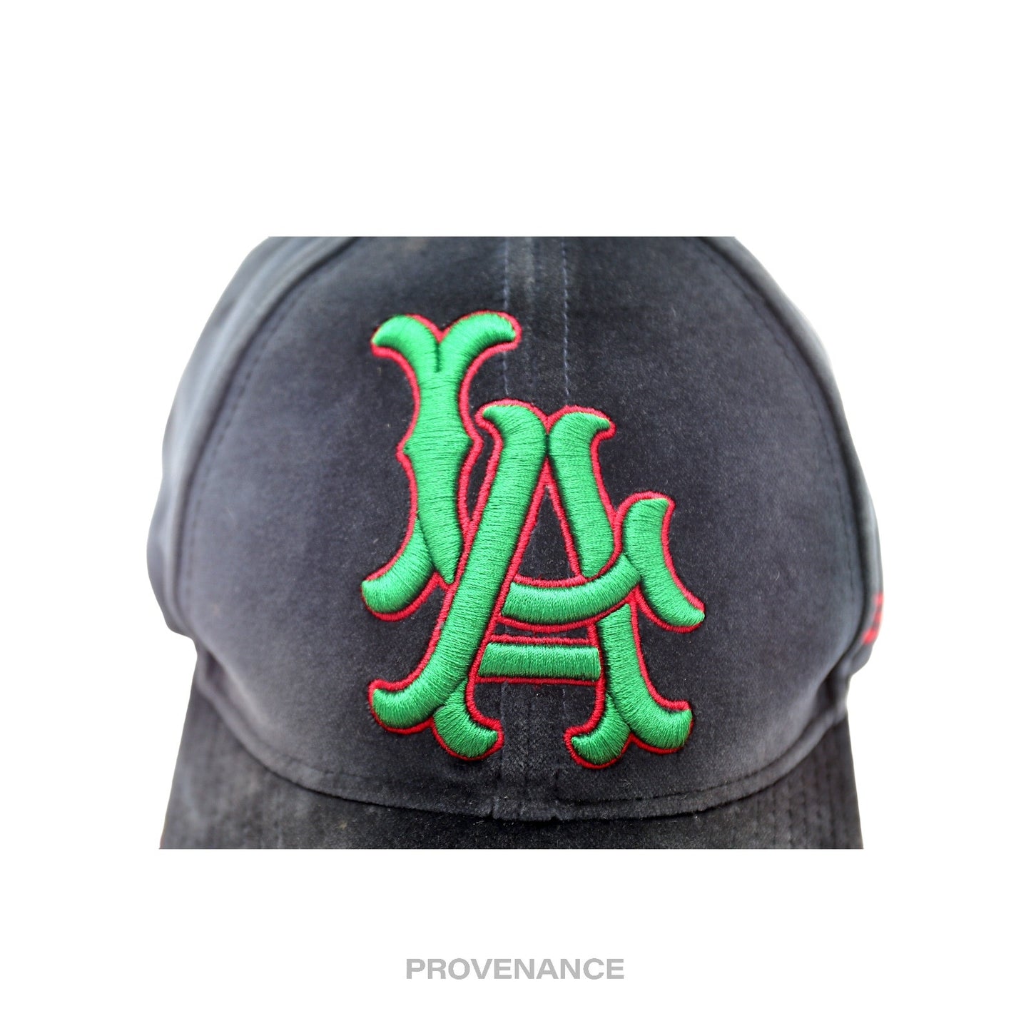 🔴 Gucci x MLB LA Angels Velour Hat Cap - Black Velour