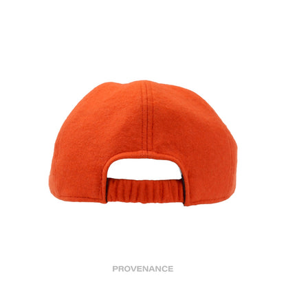 🔴 Christian Dior CD Wool Blend Cap Hat - Orange