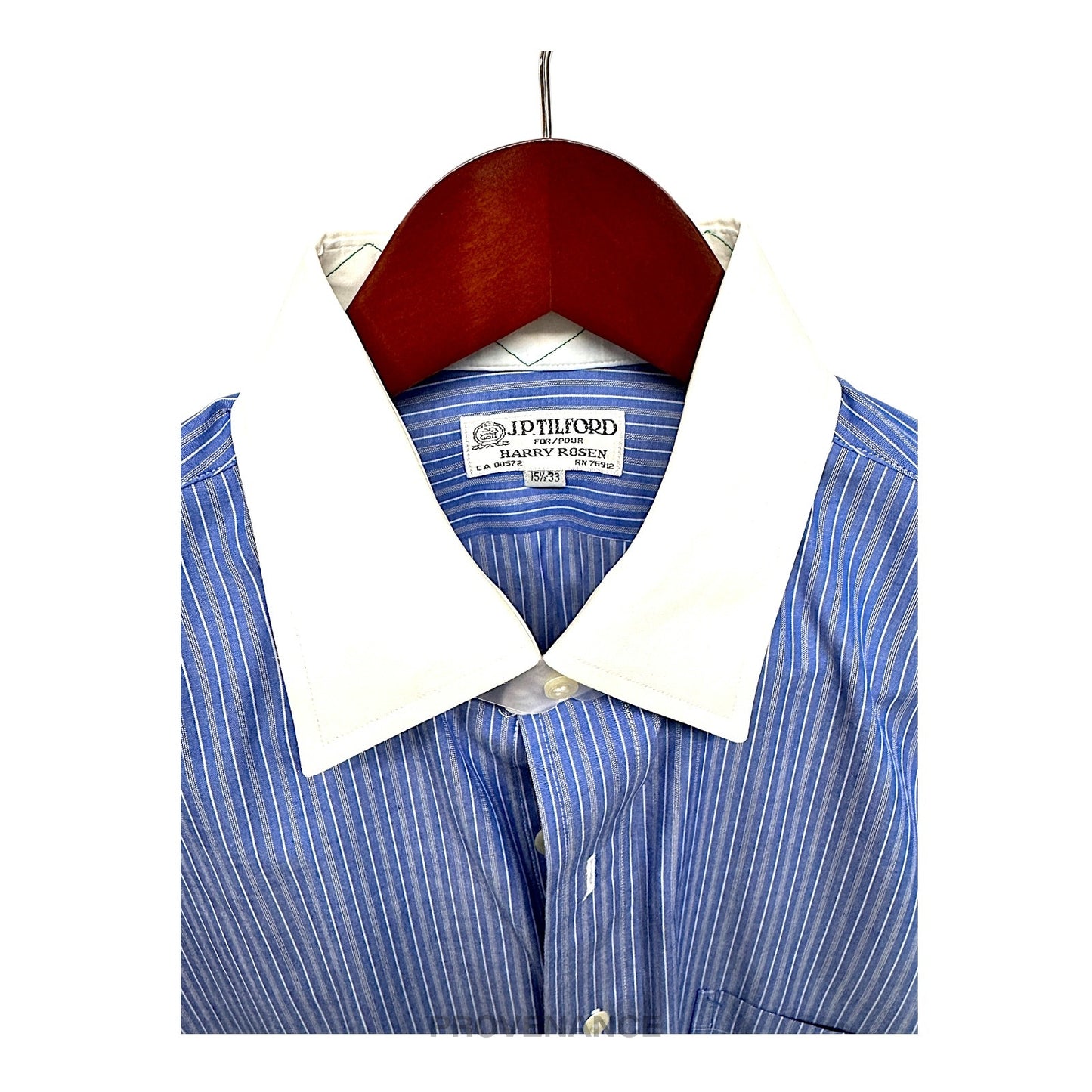 🔴 J. P. Tilford x Harry Rosen Shirt - Contrast Blue 15.5 33