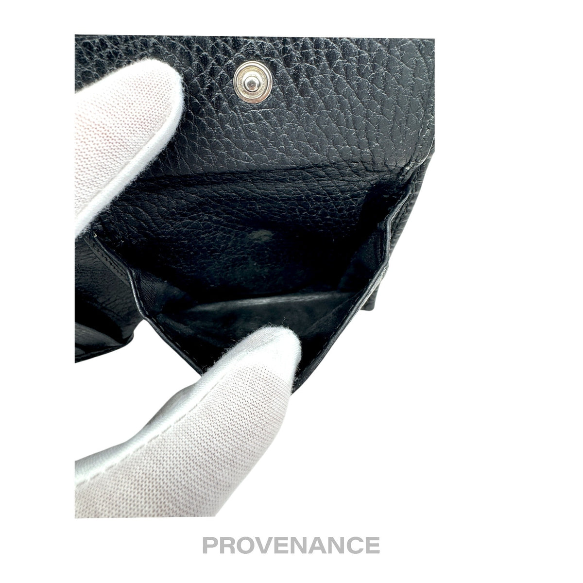 🔴 Gucci Web Bifold Wallet - GG Canvas Black Leather