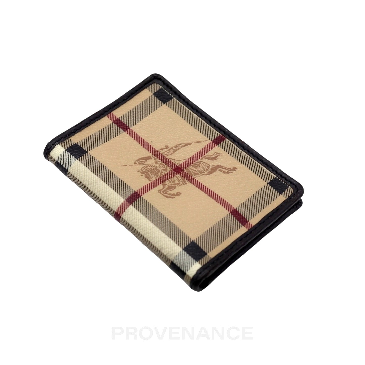 🔴 Burberry Pocket Organizer Wallet - Haymarket Check Black