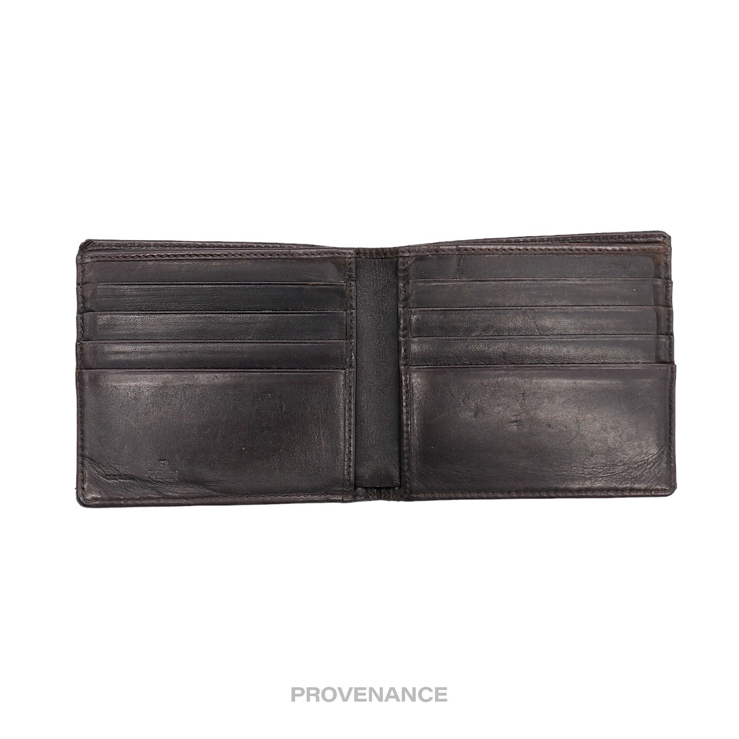 🔴 Fendi 8CC Bifold Wallet - FF Zucca Canvas