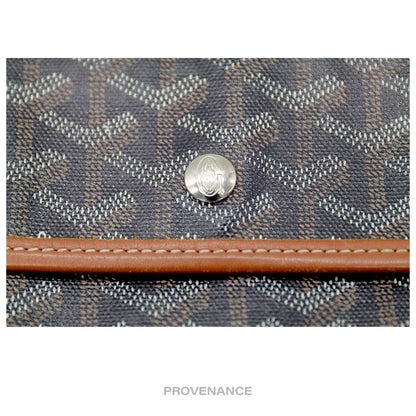 🔴 Goyard St. Louis Pouch - Black/Tan Goyardine