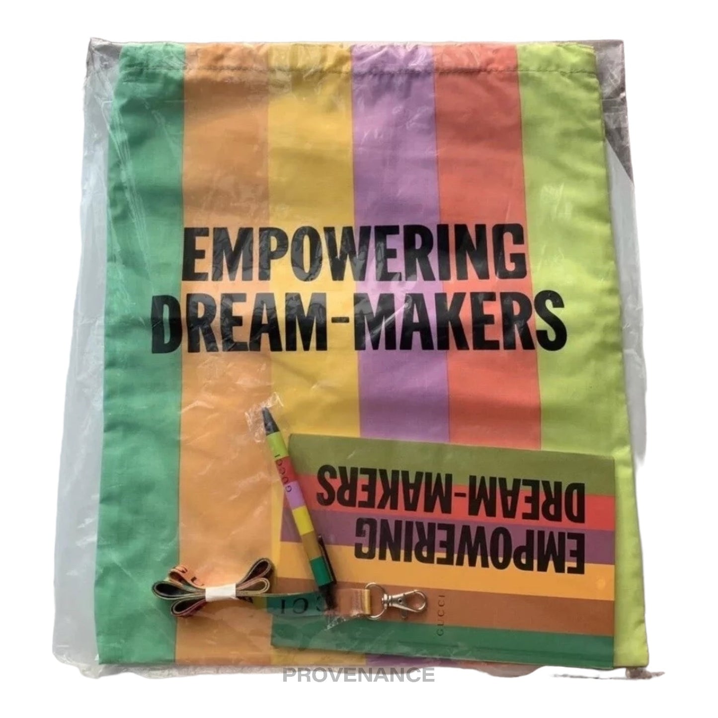 🔴 Gucci Dream Makers Tote Bag Kit Pen Notebook - Multicolor