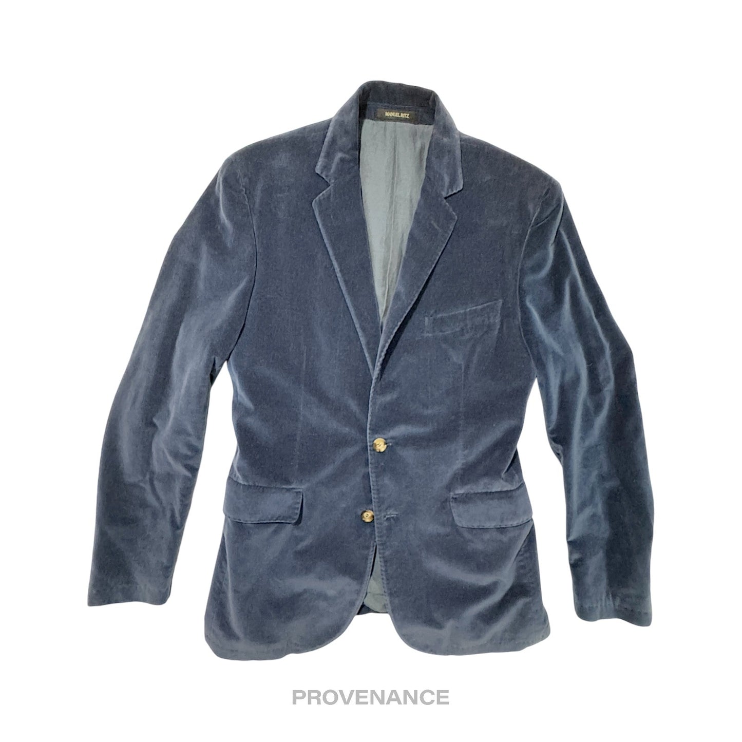 🔴 Manuel Ritz Blazer Jacket - Blue Velour 50 (US 40)