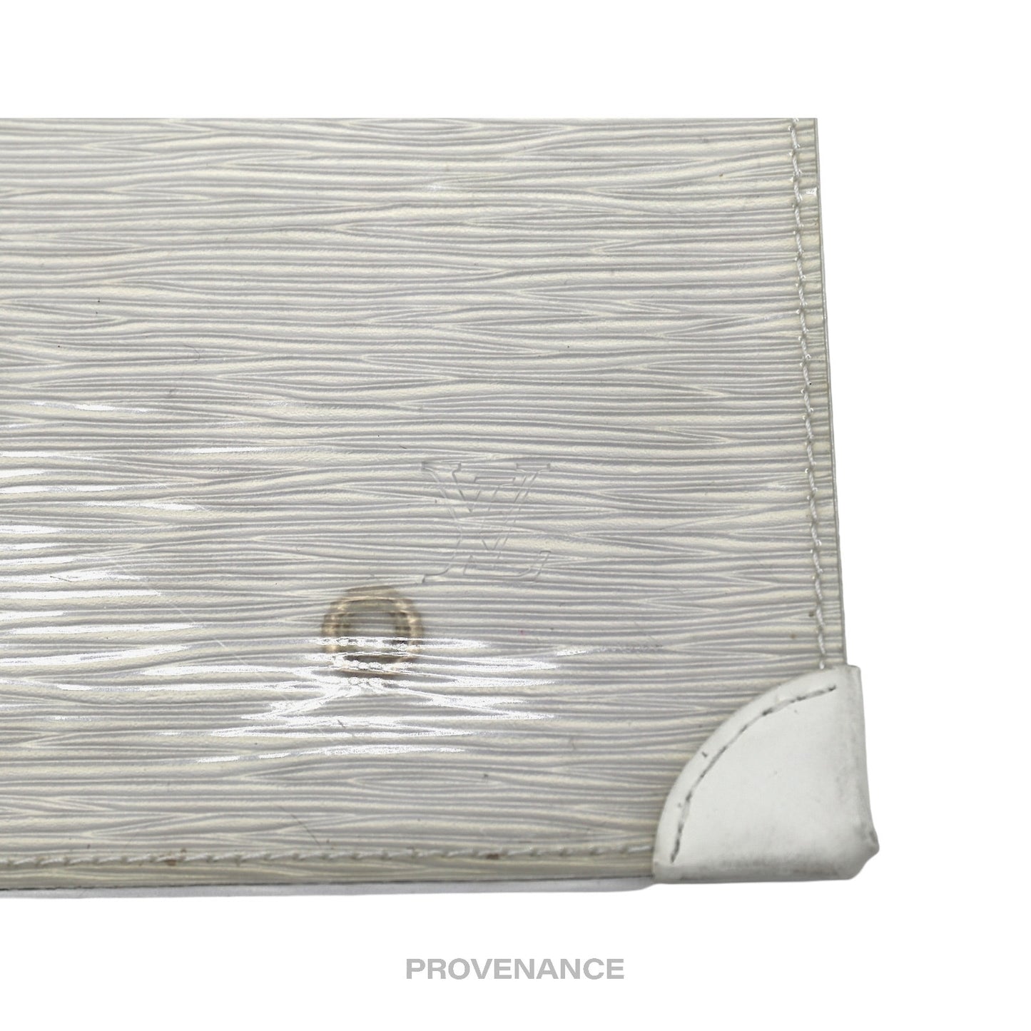 🔴 Louis Vuitton Snap Clutch Bag - Epi Plage White Gold