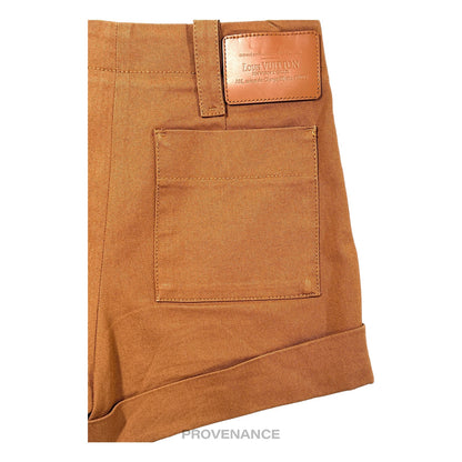 🔴 Louis Vuitton Inventeur Shorts - Armagnac Cotton Twill 34