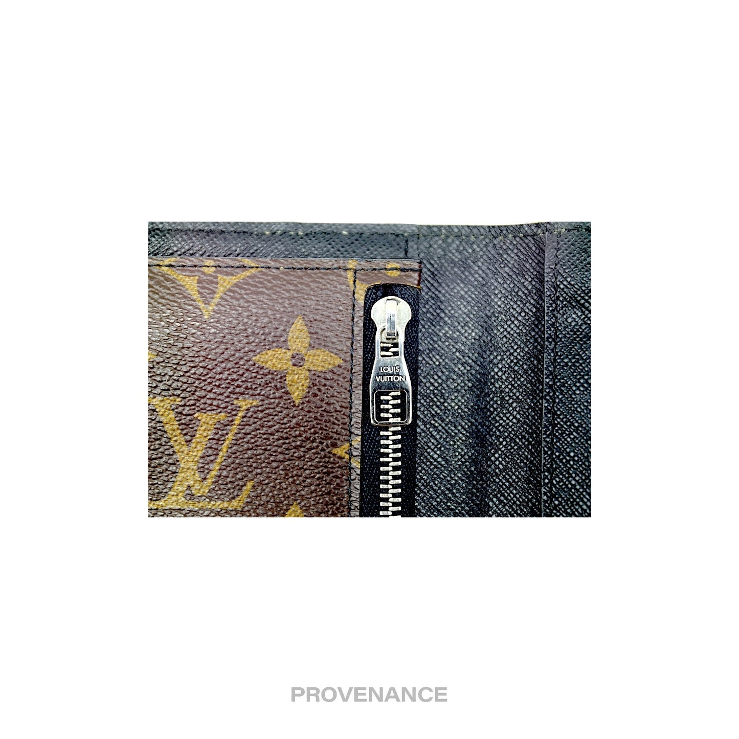 🔴 Louis Vuitton Tanon Long Wallet - Monogram Macassar