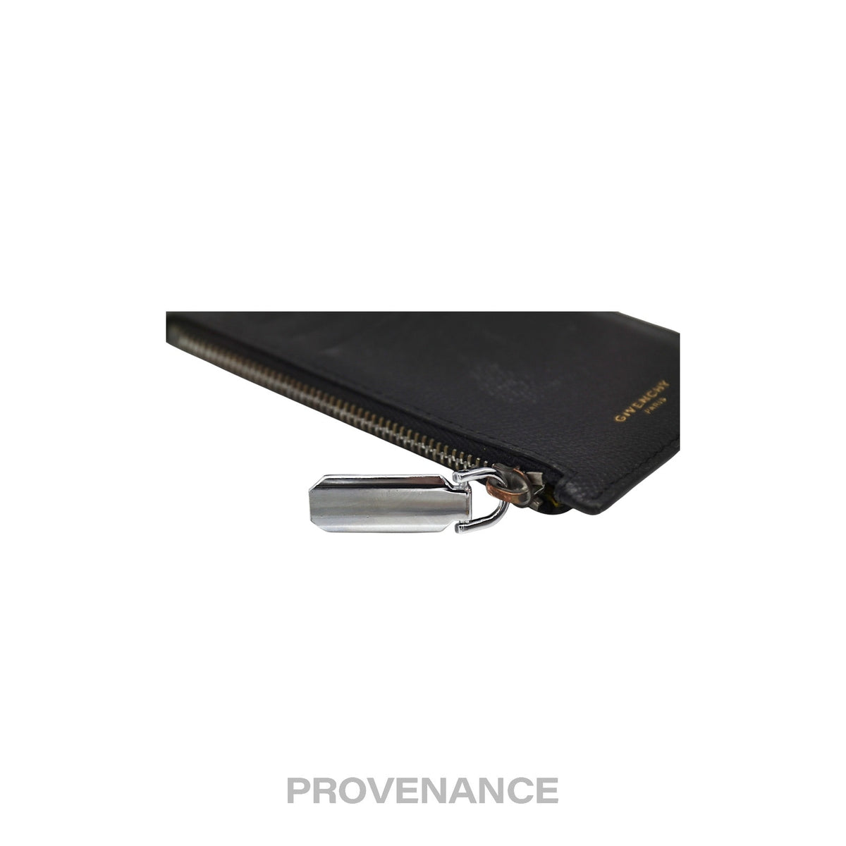 🔴 Givenchy Vertical Card Holder Wallet - Black Yellow