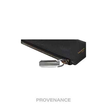 🔴 Givenchy Vertical Card Holder Wallet - Black Yellow