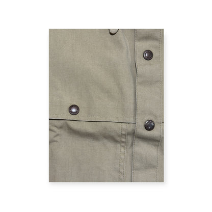 🔴 Filson Dry Tin Cloth Cape Coat 95 Tan USA Vintage SM 38