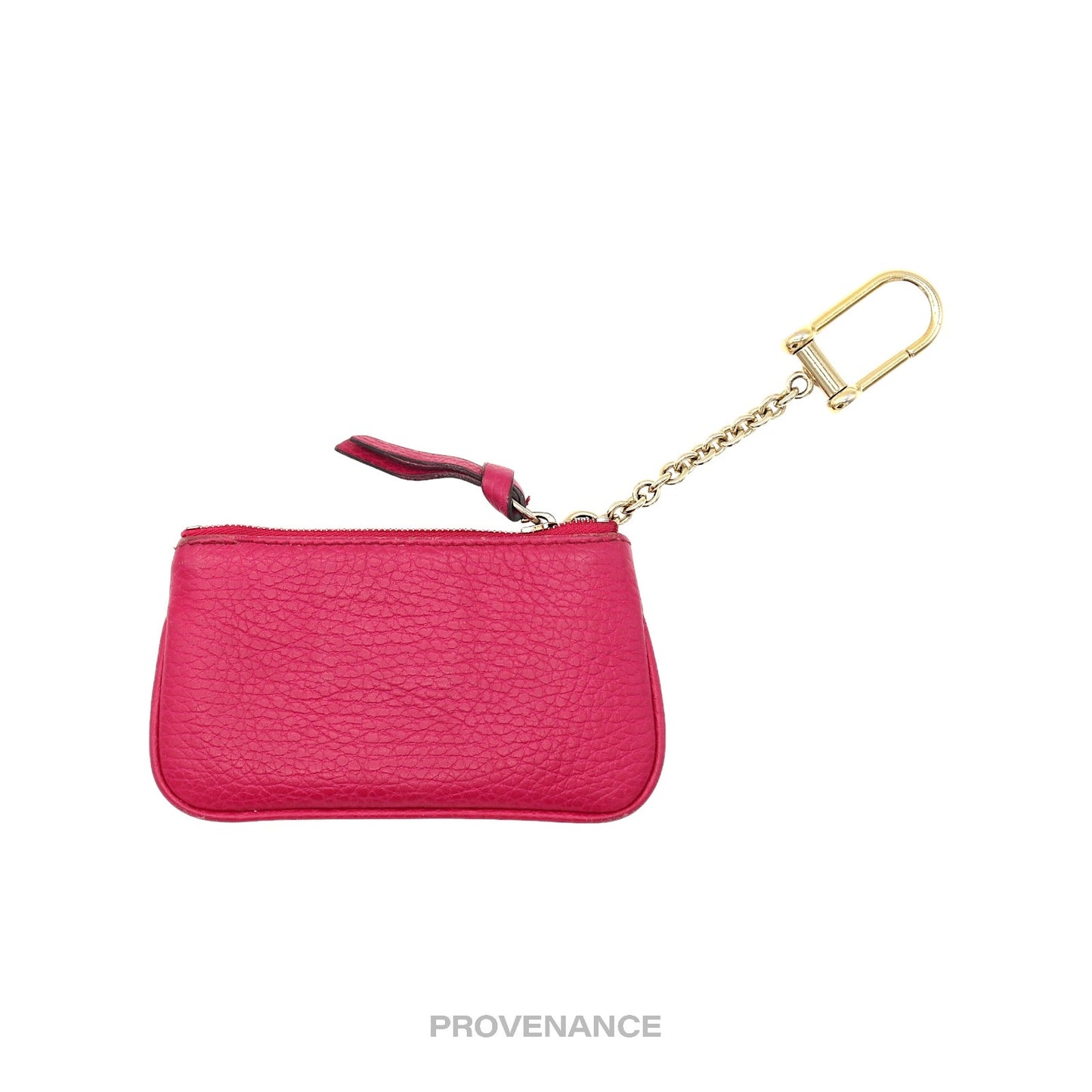 🔴 Gucci MII Key Pouch Cles - Pink Tumbled Leather