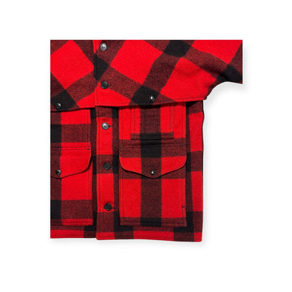 🔴 Filson Double Mackinaw Cruiser - Red/Black Plaid 36 XS