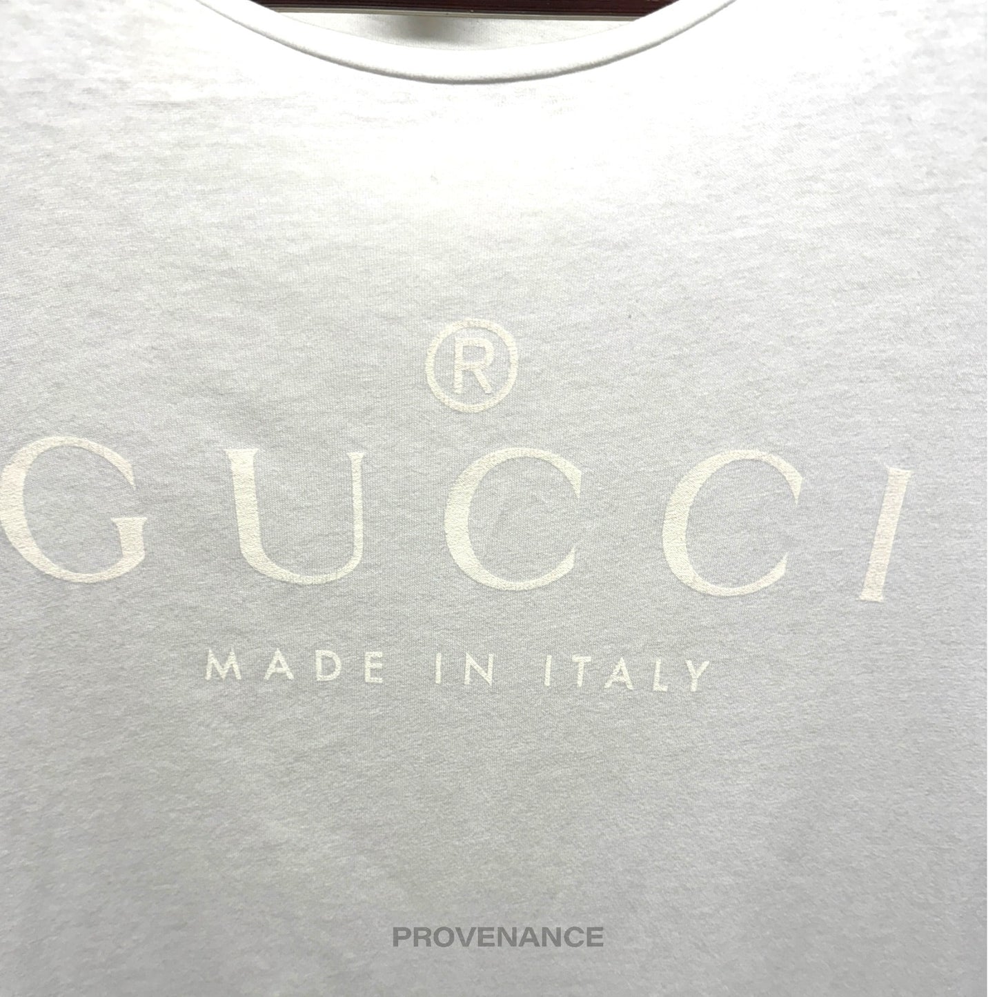 🔴 Gucci Made In Italy Logo T-Shirt - White S