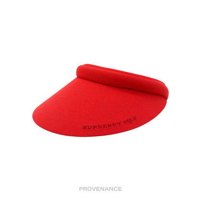 🔴 Burberry Golf Visor - Nova Check Red