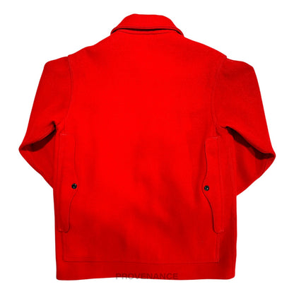 🔴  Filson Mackinaw Wool Cruiser Jacket - Scarlet Red 38 S