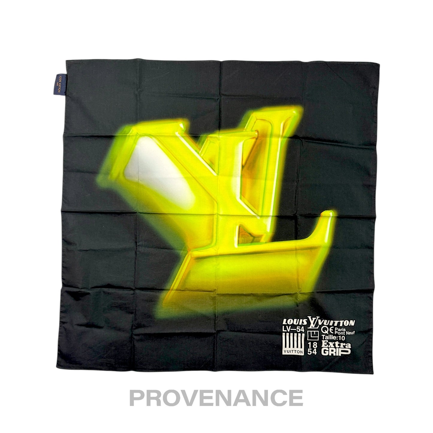 🔴 Louis Vuitton Virgil Abloh Extra Grip Bandana Scarf Black