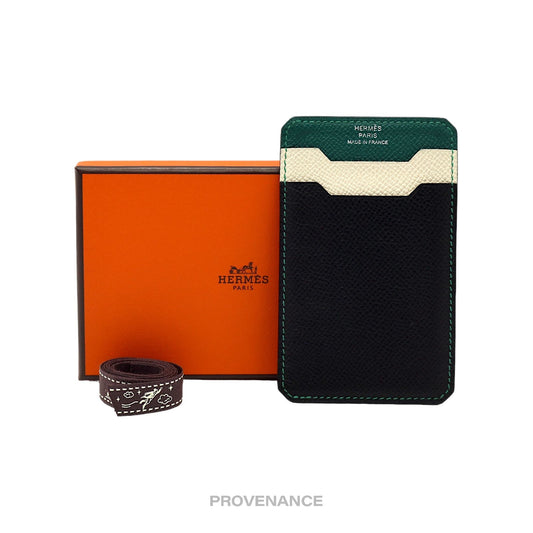 🔴 Hermès City 3CC Card Holder Wallet - Patchwork Epsom