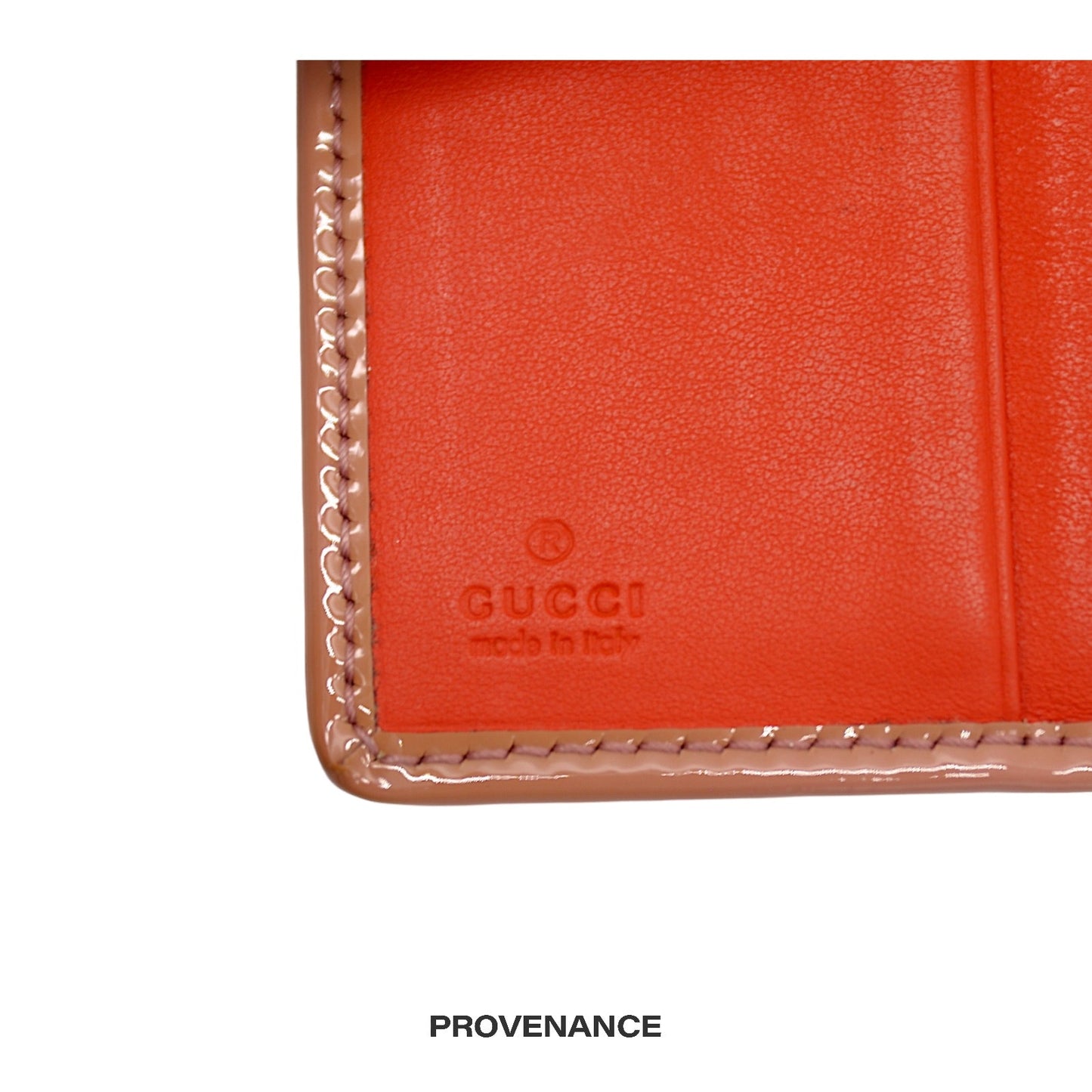 🔴 Gucci GG Supreme Bow Pocket Organizer Wallet - Hot Orange