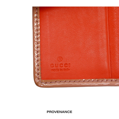 🔴 Gucci GG Supreme Bow Pocket Organizer Wallet - Hot Orange