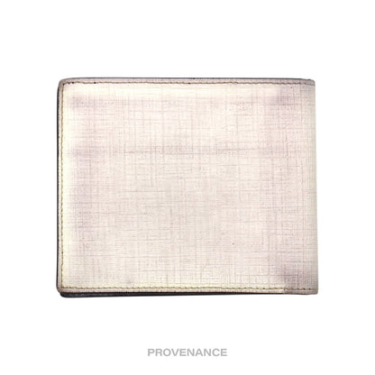 🔴 Givenchy Glow In The Dark 8CC Bifold Wallet - White Black