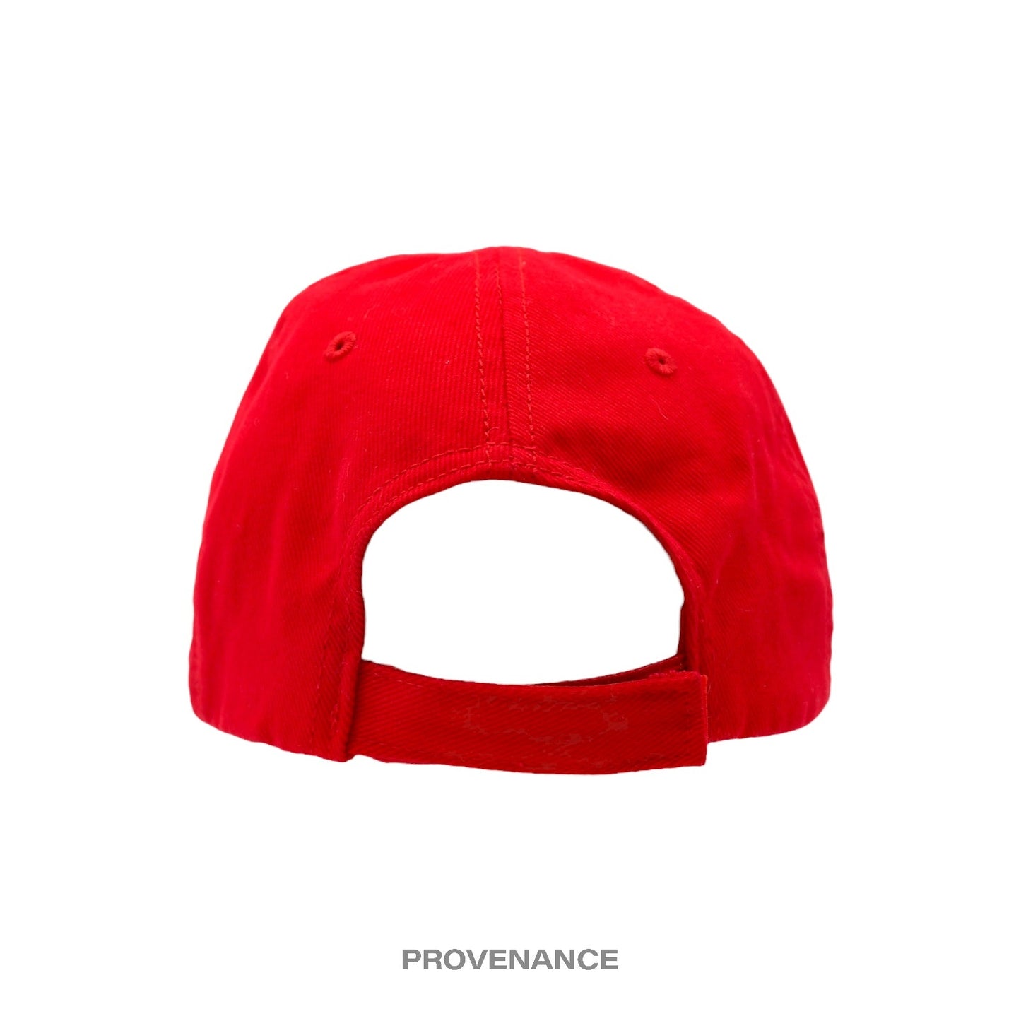 🔴 Balenciaga BB Logo Mode Embroidered Cap Hat - Red