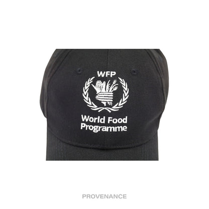 🔴 Balenciaga WFP Embroidered Logo Cap - Black White