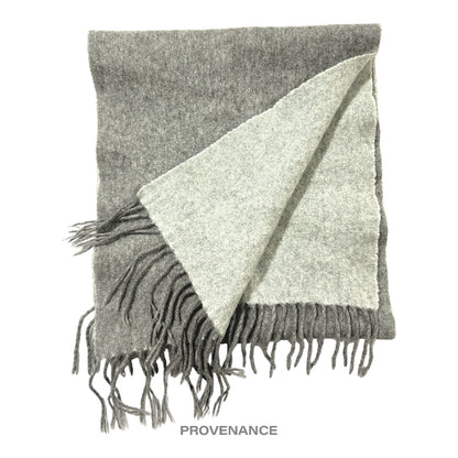 🔴 Givenchy Two-Tone Cashmere Scarf - Grey