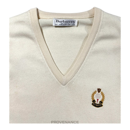 🔴 Burberry Golf Sweater Vest - Cream 42 XL