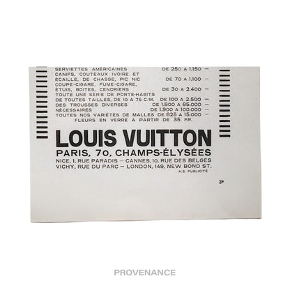 🔴 Louis Vuitton Antique Vintage Newsprint Ad - PAQUES