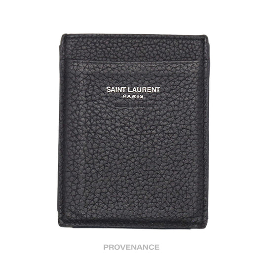 🔴 Saint Laurent Paris SLP Card Holder Wallet - Black