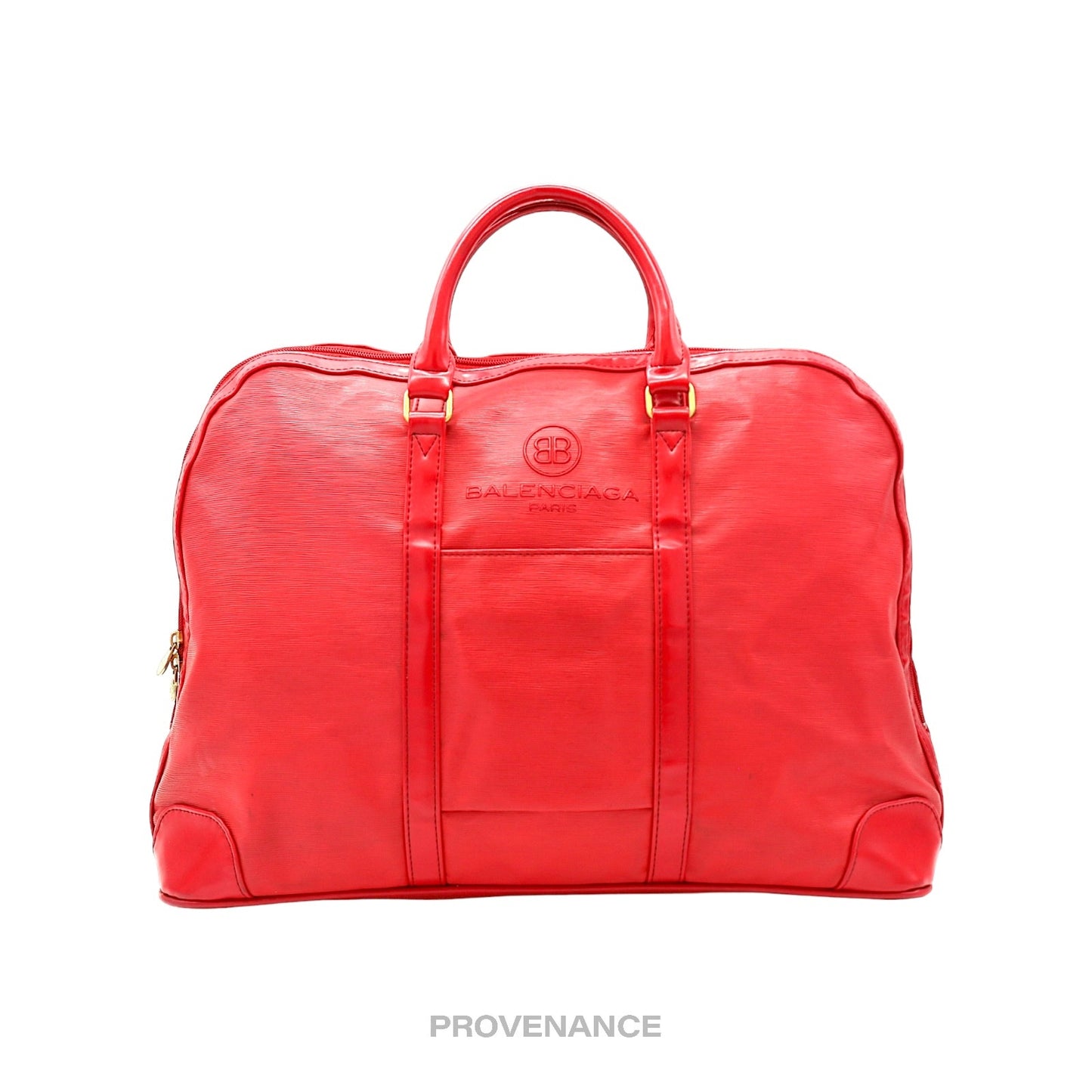 🔴 Balenciaga X Dunlop Clamshell Travel Bag - Red