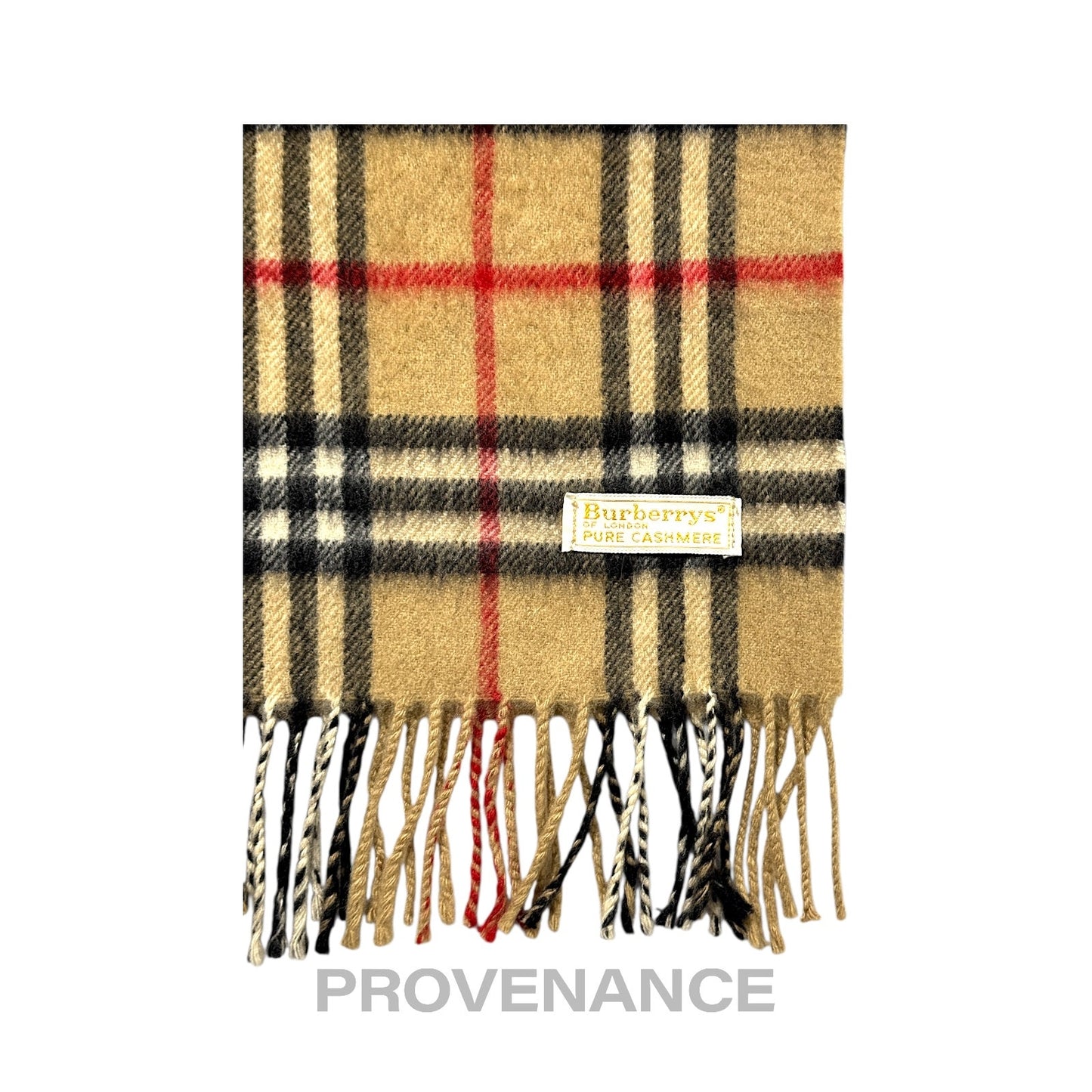 🔴 Vintage Burberrys Scarf Nova Check 100% PURE CASHMERE