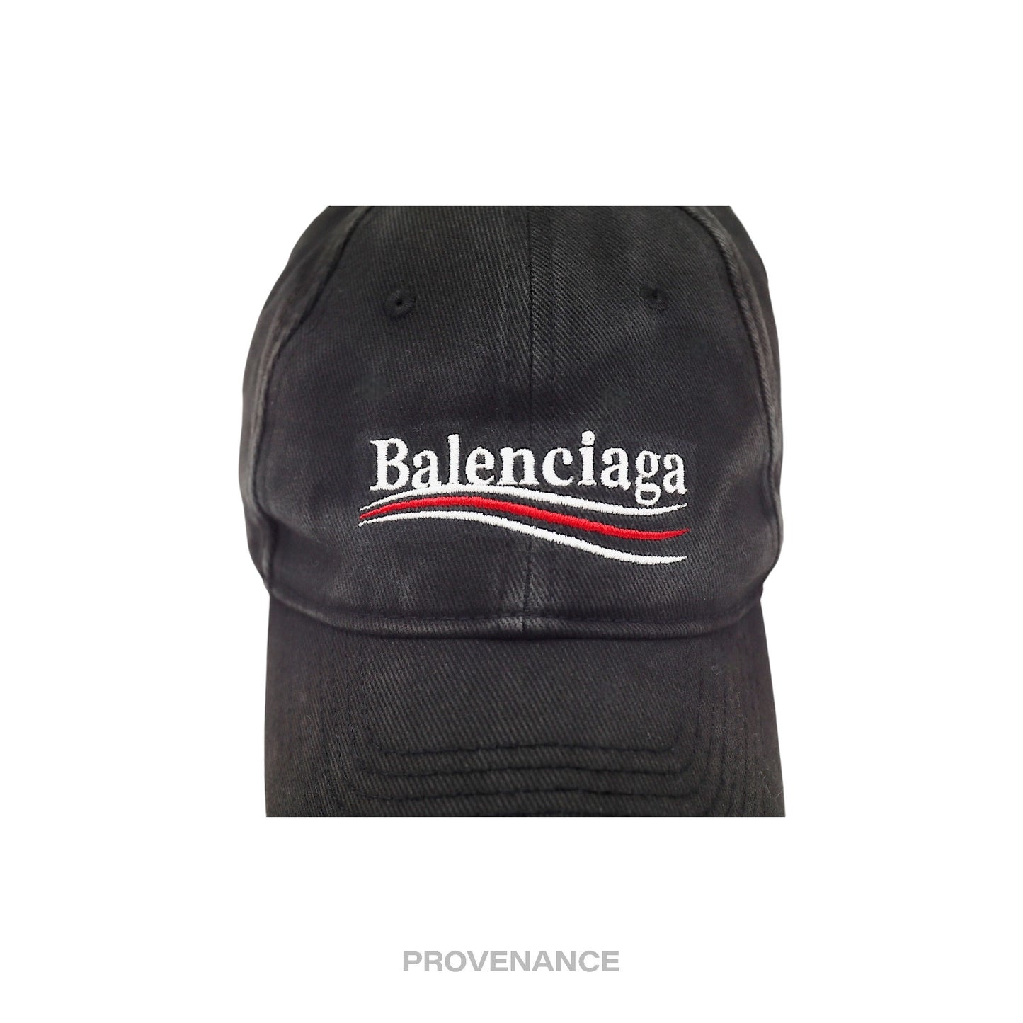 🔴 Balenciaga Political Campaign Cap Hat - Washed Black