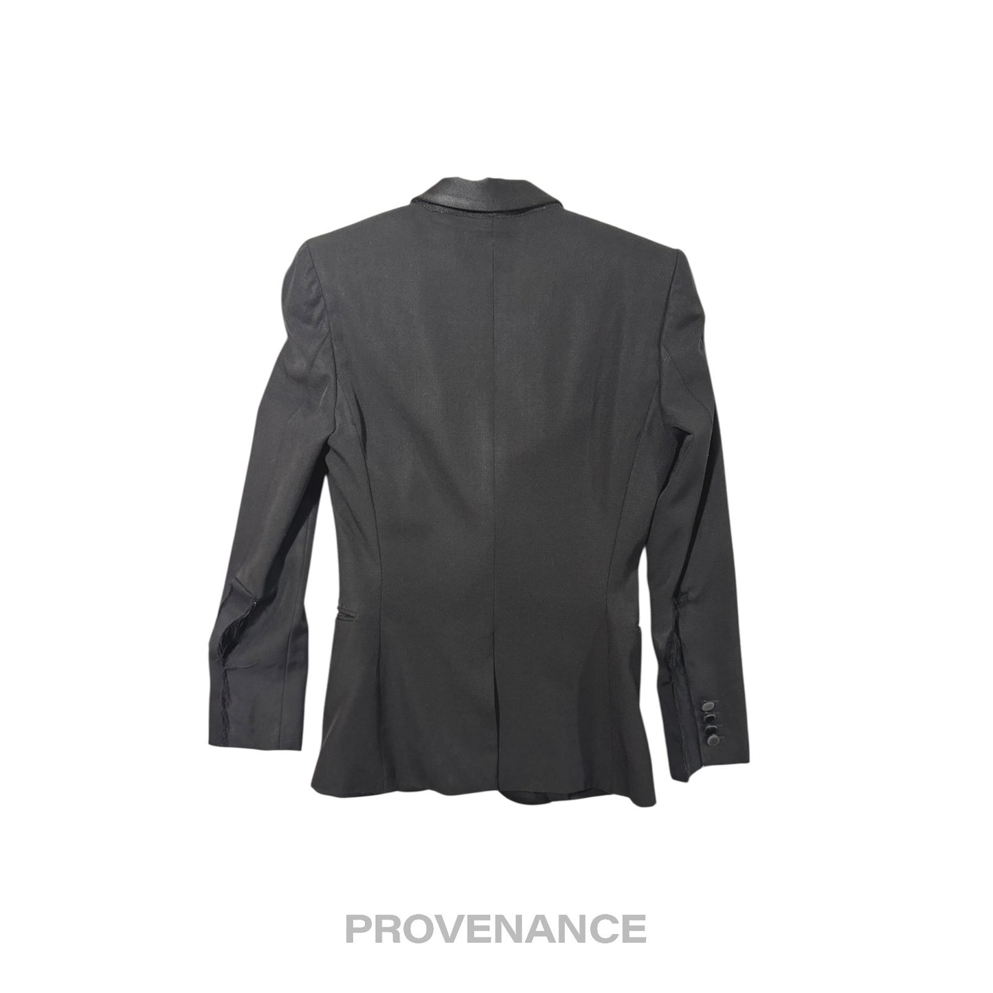 🔴 Saint Laurent Paris SLP Destroyed Tuxedo Dinner Jacket 44