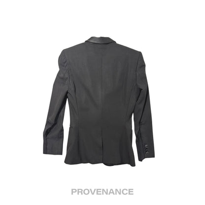 🔴 Saint Laurent Paris SLP Destroyed Tuxedo Dinner Jacket 44