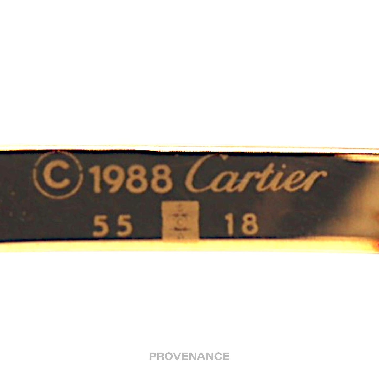 🔴 Cartier Saphir Vintage Sunglasses - Gold/Blue