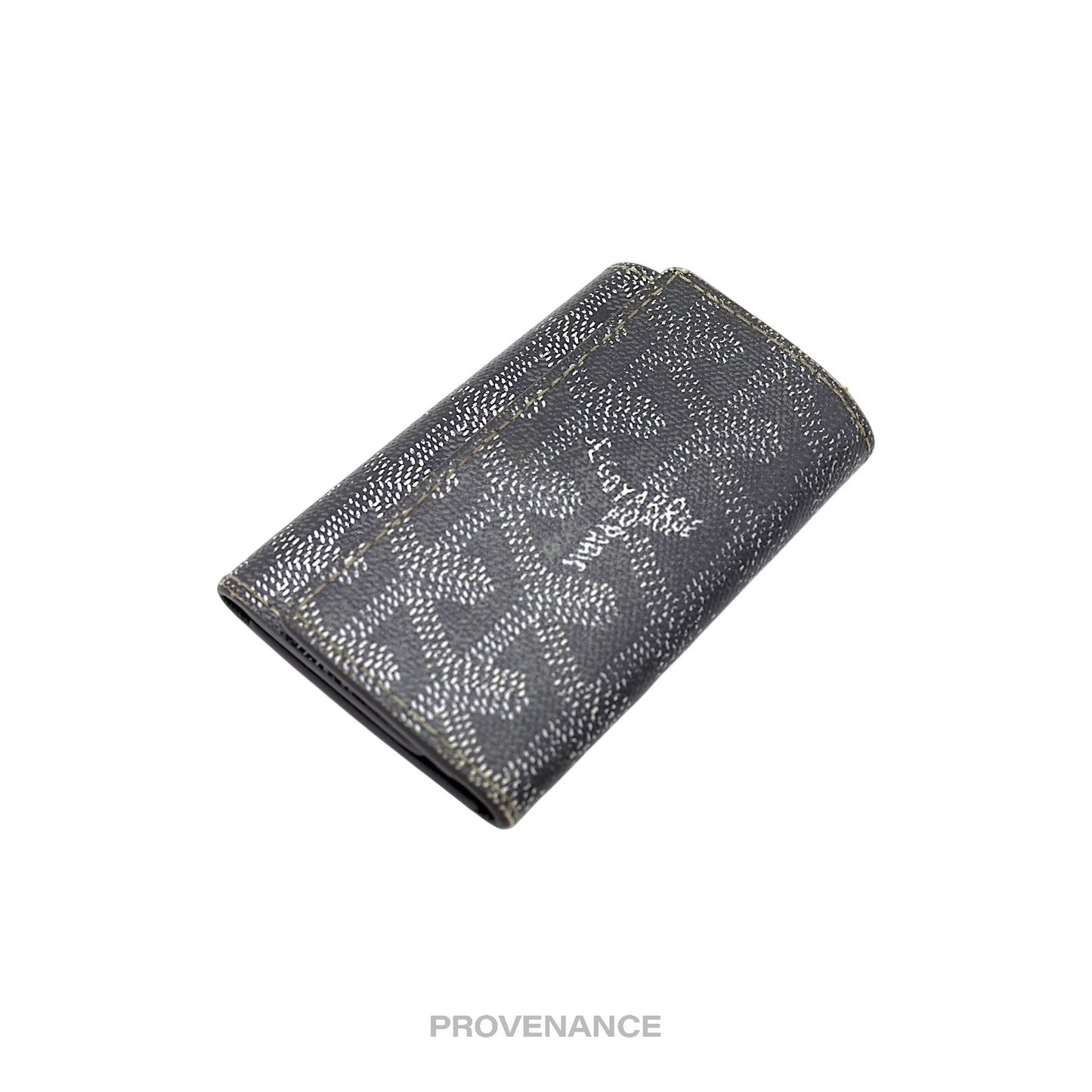 🔴 Goyard 6 Key Case Wallet - Grey Goyardine