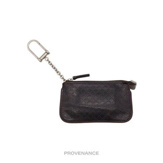 🔴 Gucci Key Pouch Cles - Chocolate Diamante Leather