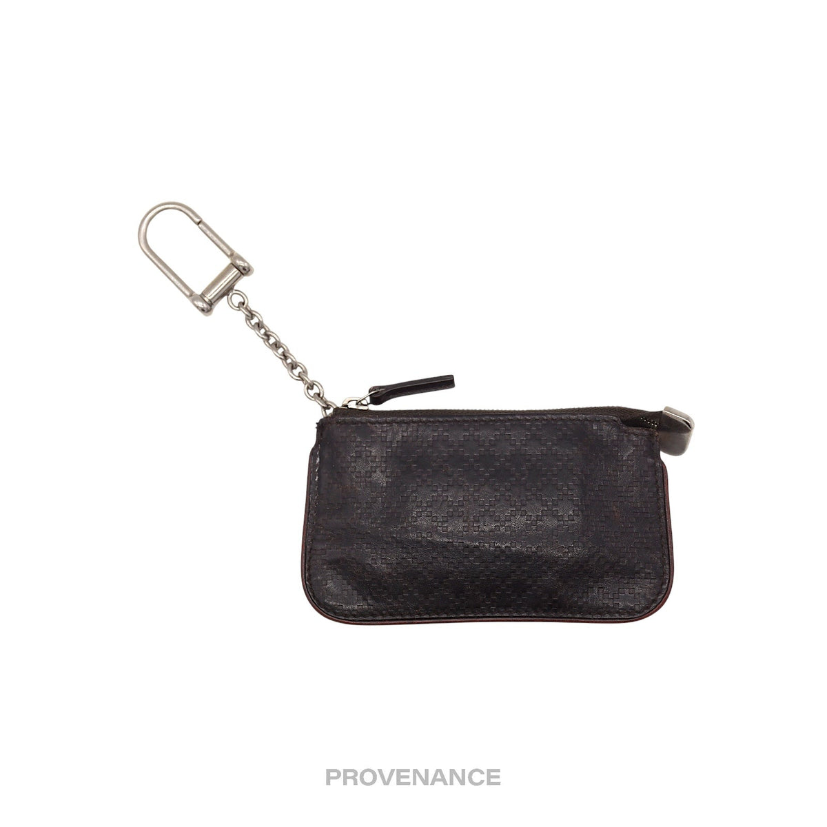 🔴 Gucci Key Pouch Cles - Chocolate Diamante Leather