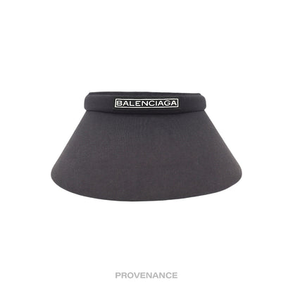 🔴 Balenciaga Logo Visor - Black White