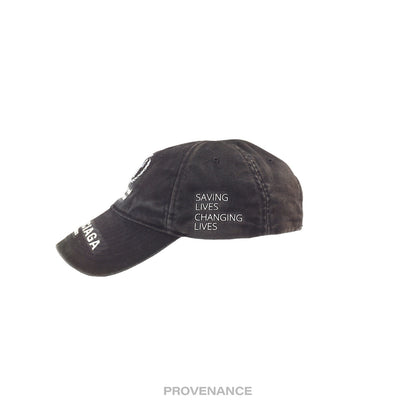 🔴 Balenciaga WFP World Food Programme Cap - Washed Black