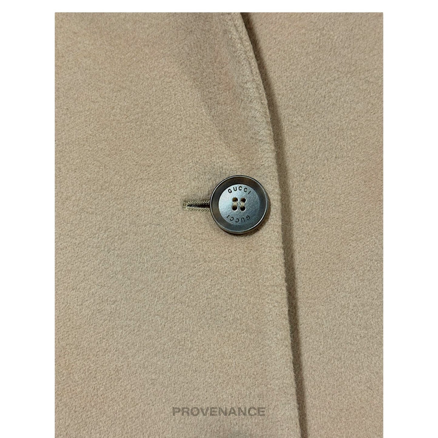 🔴 Gucci Chesterfield Wool Coat - Camel 42