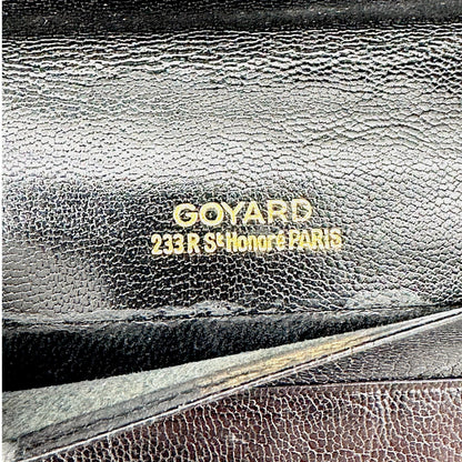 🔴 Goyard Long Wallet - Black Jacquard Goyardine