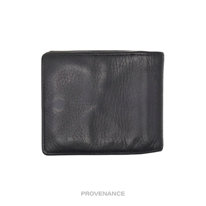 🔴 Gucci GG Marmont Snap Bifold Wallet - Black Leather