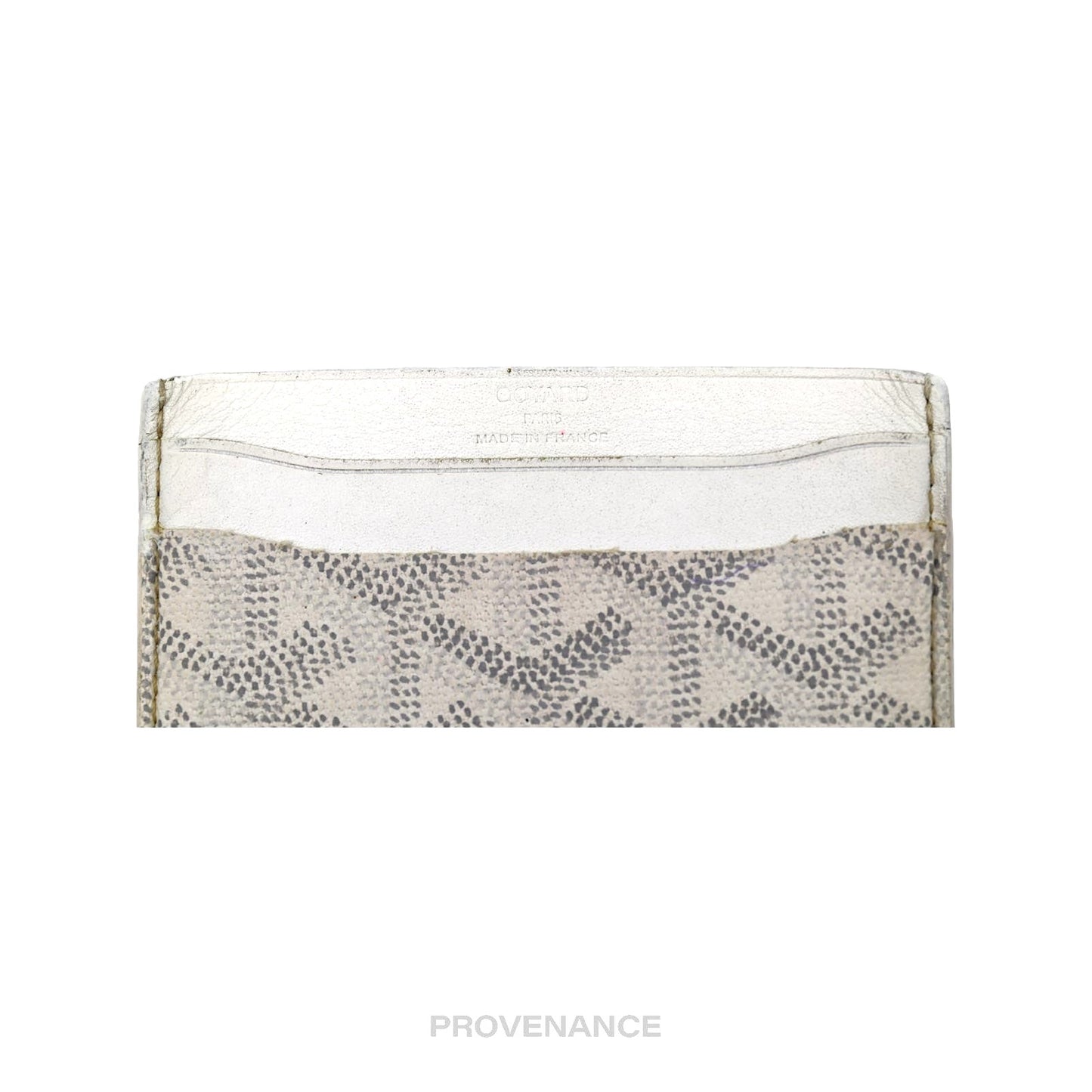 🔴 Goyard Saint Sulpice Card Holder - White Goyardine