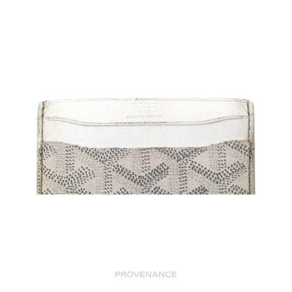 🔴 Goyard Saint Sulpice Card Holder - White Goyardine